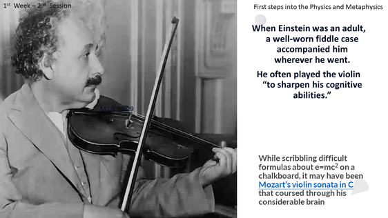 Albeert Einstein playing